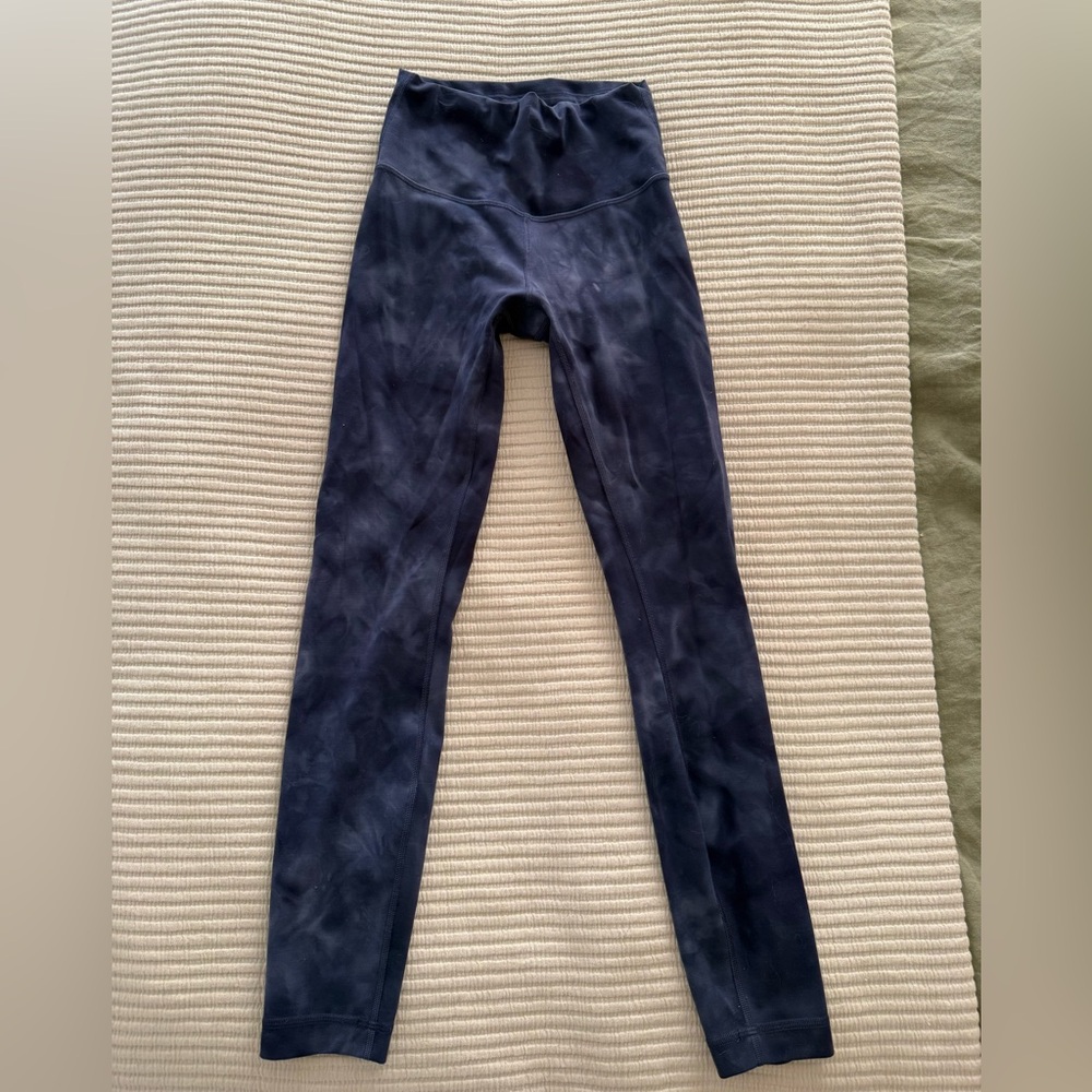 lululemon athletica Tie-Dye Navy Leggings